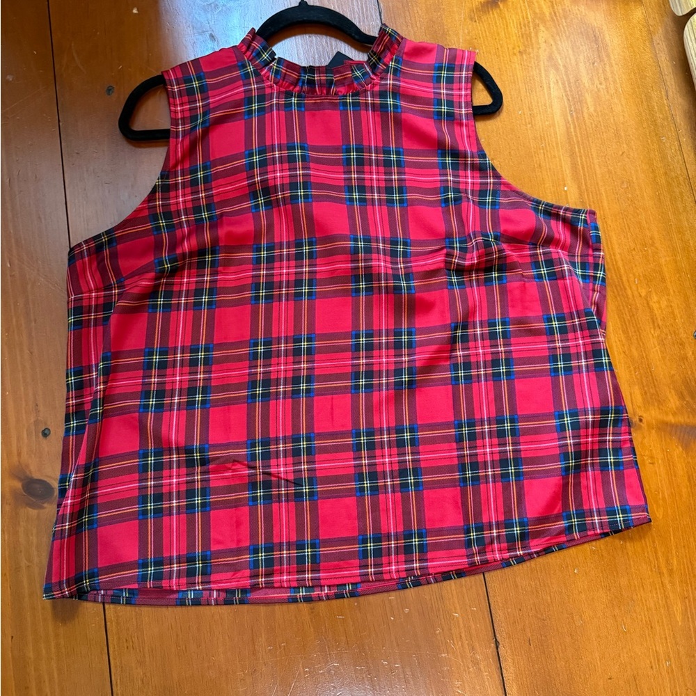 J.Crew Tartan Plaid Blouse